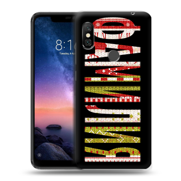 Силиконовый чехол на Xiaomi RedMi Note 6 Pro с принтом ФАМИЛИЯ