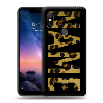 Силиконовый чехол на Xiaomi RedMi Note 6 Pro с принтом NAME