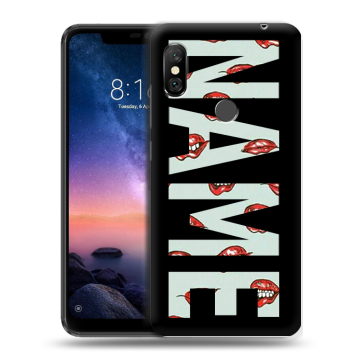 Силиконовый чехол на Xiaomi RedMi Note 6 Pro с принтом NAME