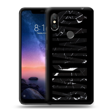 Силиконовый чехол на Xiaomi RedMi Note 6 Pro с принтом ФАМИЛИЯ