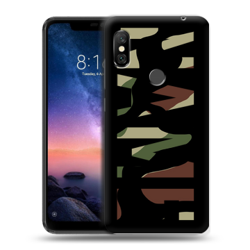 Силиконовый чехол на Xiaomi RedMi Note 6 Pro с принтом NAME