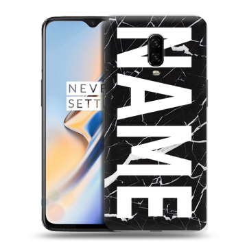 Силиконовый чехол на OnePlus 6T с принтом NAME