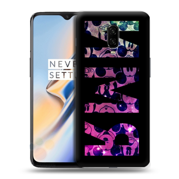 Силиконовый чехол на OnePlus 6T с принтом ИМЯ