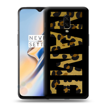 Силиконовый чехол на OnePlus 6T с принтом NAME