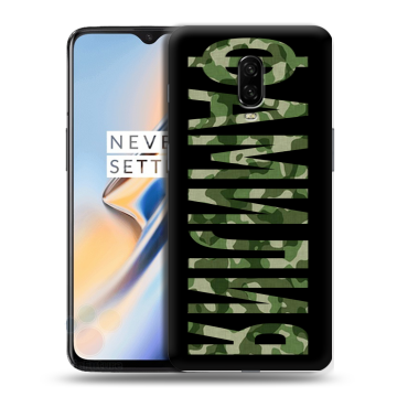 Силиконовый чехол на OnePlus 6T с принтом ФАМИЛИЯ