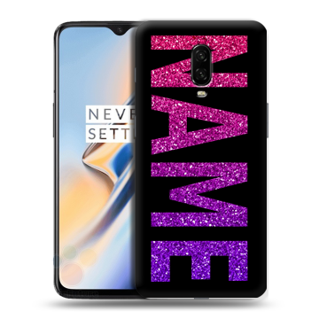 Силиконовый чехол на OnePlus 6T с принтом NAME