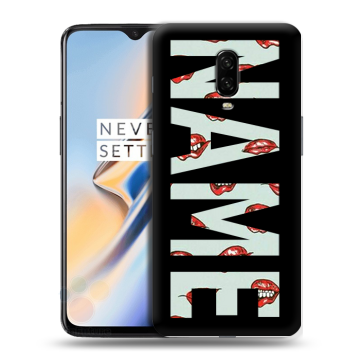 Силиконовый чехол на OnePlus 6T с принтом NAME