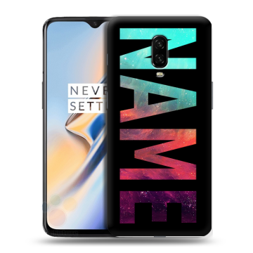 Силиконовый чехол на OnePlus 6T с принтом NAME