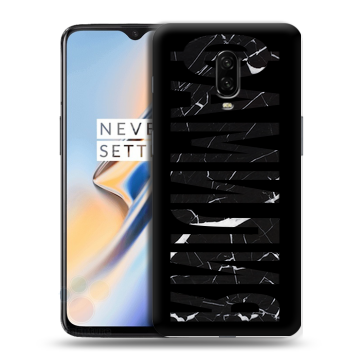 Силиконовый чехол на OnePlus 6T с принтом ФАМИЛИЯ