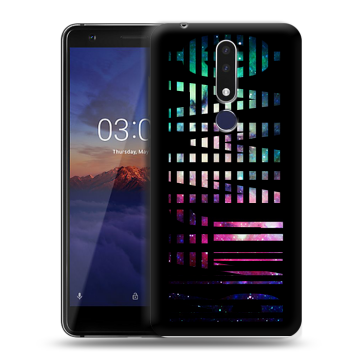 Силиконовый чехол на Nokia 3.1 Plus с принтом ФАМИЛИЯ