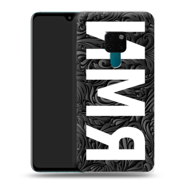 Силиконовый чехол на Huawei Mate 20 с принтом ИМЯ