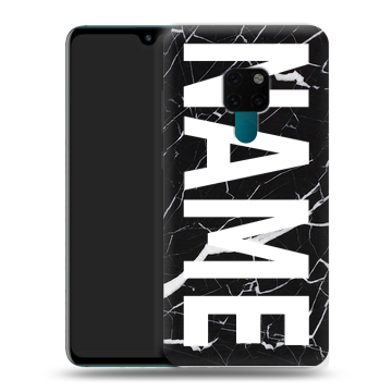 Силиконовый чехол на Huawei Mate 20 с принтом NAME