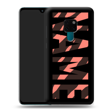 Силиконовый чехол на Huawei Mate 20 с принтом NAME