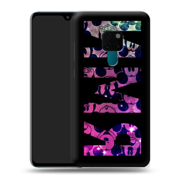 Силиконовый чехол на Huawei Mate 20 с принтом ИМЯ