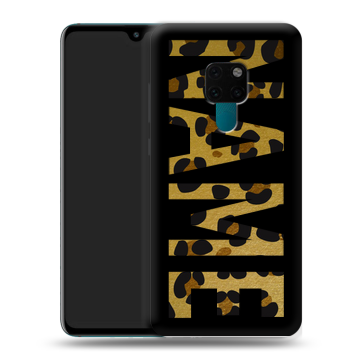 Силиконовый чехол на Huawei Mate 20 с принтом NAME