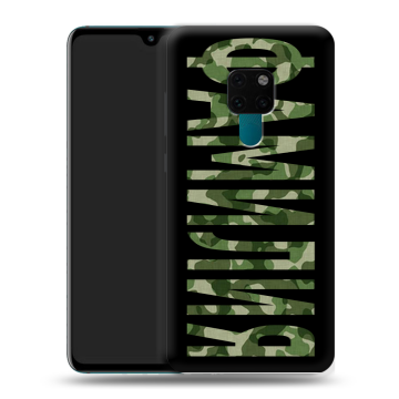 Силиконовый чехол на Huawei Mate 20 с принтом ФАМИЛИЯ