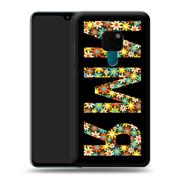 Силиконовый чехол на Huawei Mate 20 с принтом ИМЯ