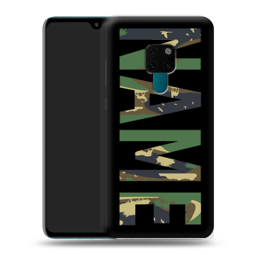 Силиконовый чехол на Huawei Mate 20 с принтом NAME