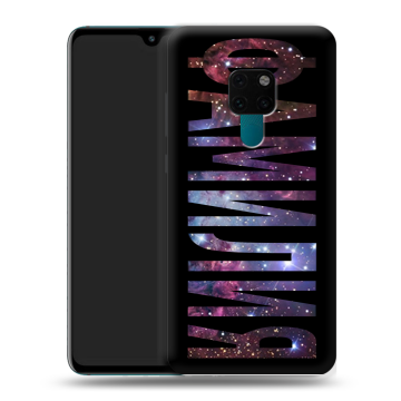 Силиконовый чехол на Huawei Mate 20 с принтом ФАМИЛИЯ