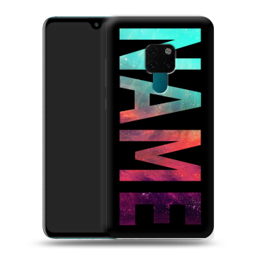 Силиконовый чехол на Huawei Mate 20 с принтом NAME