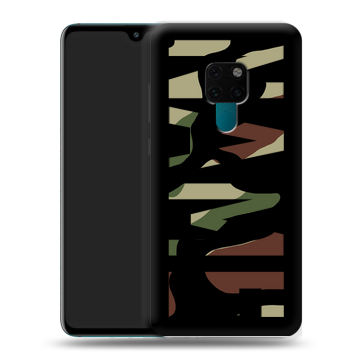 Силиконовый чехол на Huawei Mate 20 с принтом NAME