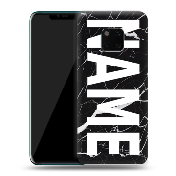 Пластиковый чехол на Huawei Mate 20 Pro с принтом NAME
