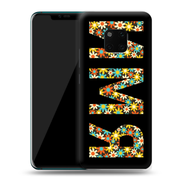 Пластиковый чехол на Huawei Mate 20 Pro с принтом ИМЯ