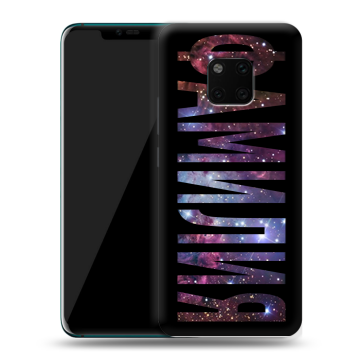 Пластиковый чехол на Huawei Mate 20 Pro с принтом ФАМИЛИЯ