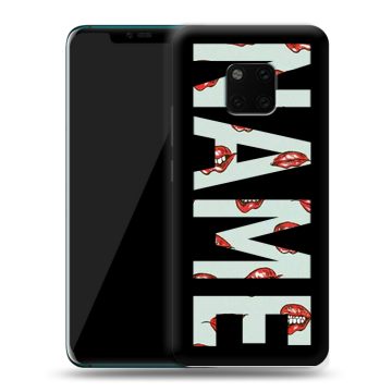 Пластиковый чехол на Huawei Mate 20 Pro с принтом NAME