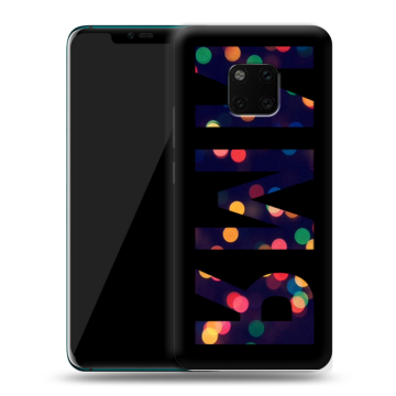 Пластиковый чехол на Huawei Mate 20 Pro с принтом ИМЯ
