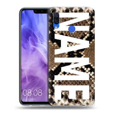 Силиконовый чехол на Huawei Nova 3i с принтом NAME