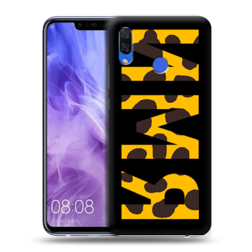 Силиконовый чехол на Huawei Nova 3i с принтом ИМЯ