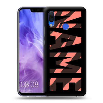 Силиконовый чехол на Huawei Nova 3i с принтом NAME