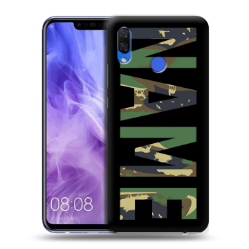 Силиконовый чехол на Huawei Nova 3i с принтом NAME