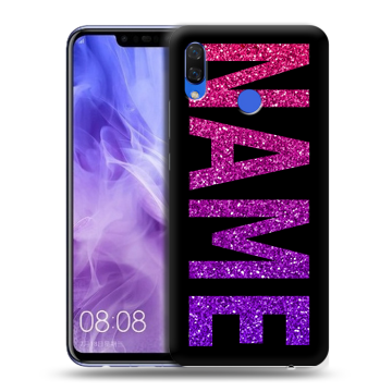 Силиконовый чехол на Huawei Nova 3i с принтом NAME