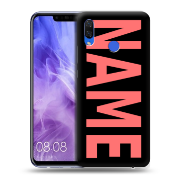 Силиконовый чехол на Huawei Nova 3i с принтом NAME