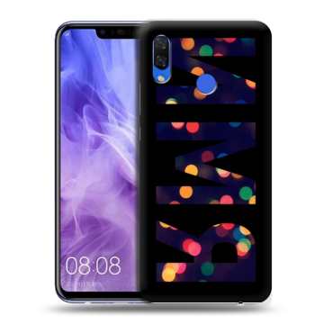 Силиконовый чехол на Huawei Nova 3i с принтом ИМЯ