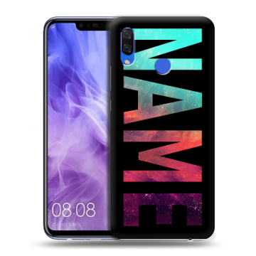 Силиконовый чехол на Huawei Nova 3i с принтом NAME