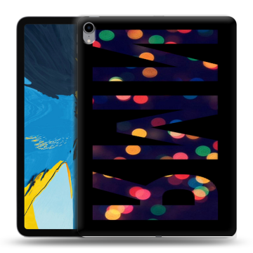 Силиконовый чехол на IPad Pro 11 с принтом ИМЯ