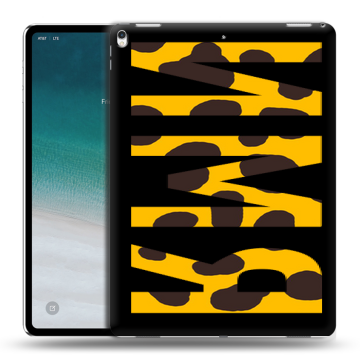 Силиконовый чехол на IPad Pro 12.9 (2018) с принтом ИМЯ