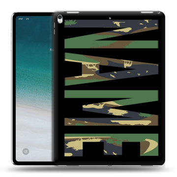 Силиконовый чехол на IPad Pro 12.9 (2018) с принтом NAME
