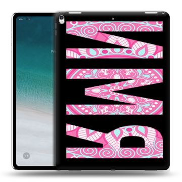 Силиконовый чехол на IPad Pro 12.9 (2018) с принтом ИМЯ