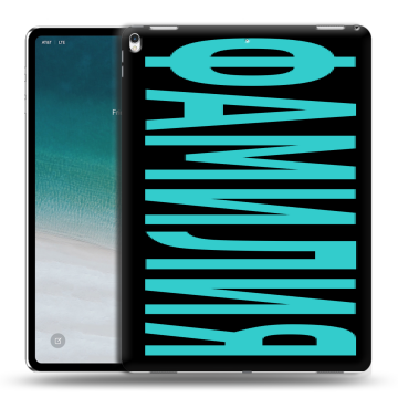 Силиконовый чехол на IPad Pro 12.9 (2018) с принтом ФАМИЛИЯ