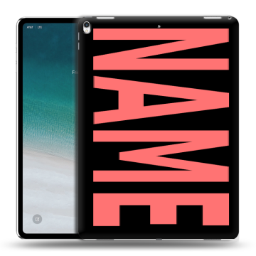 Силиконовый чехол на IPad Pro 12.9 (2018) с принтом NAME