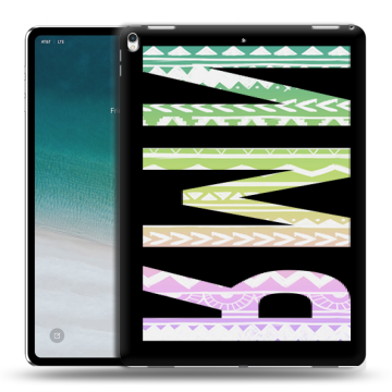 Силиконовый чехол на IPad Pro 12.9 (2018) с принтом ИМЯ
