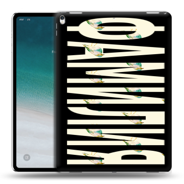 Силиконовый чехол на IPad Pro 12.9 (2018) с принтом ФАМИЛИЯ