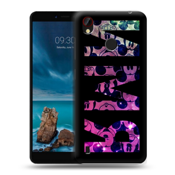 Силиконовый чехол на ZTE Blade A7 Vita с принтом ИМЯ