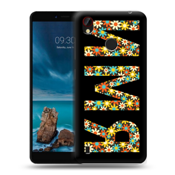 Силиконовый чехол на ZTE Blade A7 Vita с принтом ИМЯ