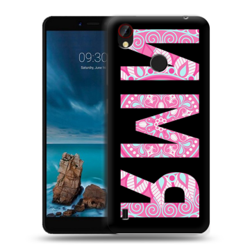 Силиконовый чехол на ZTE Blade A7 Vita с принтом ИМЯ