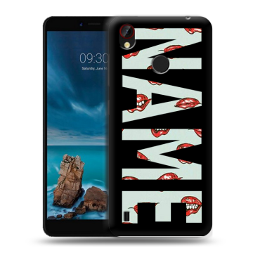 Силиконовый чехол на ZTE Blade A7 Vita с принтом NAME